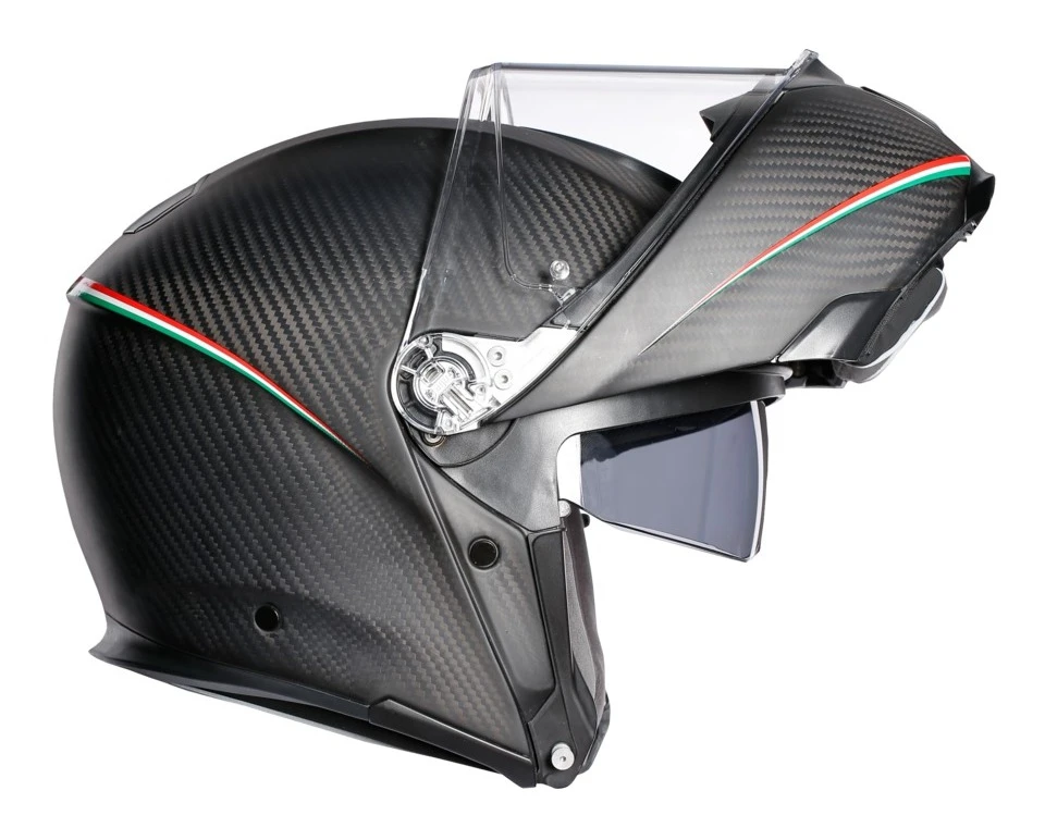 AGV Sportmodular Carbon Tricolore Helmet Matte Black / XL [Blemished - Very Good] - Image 3