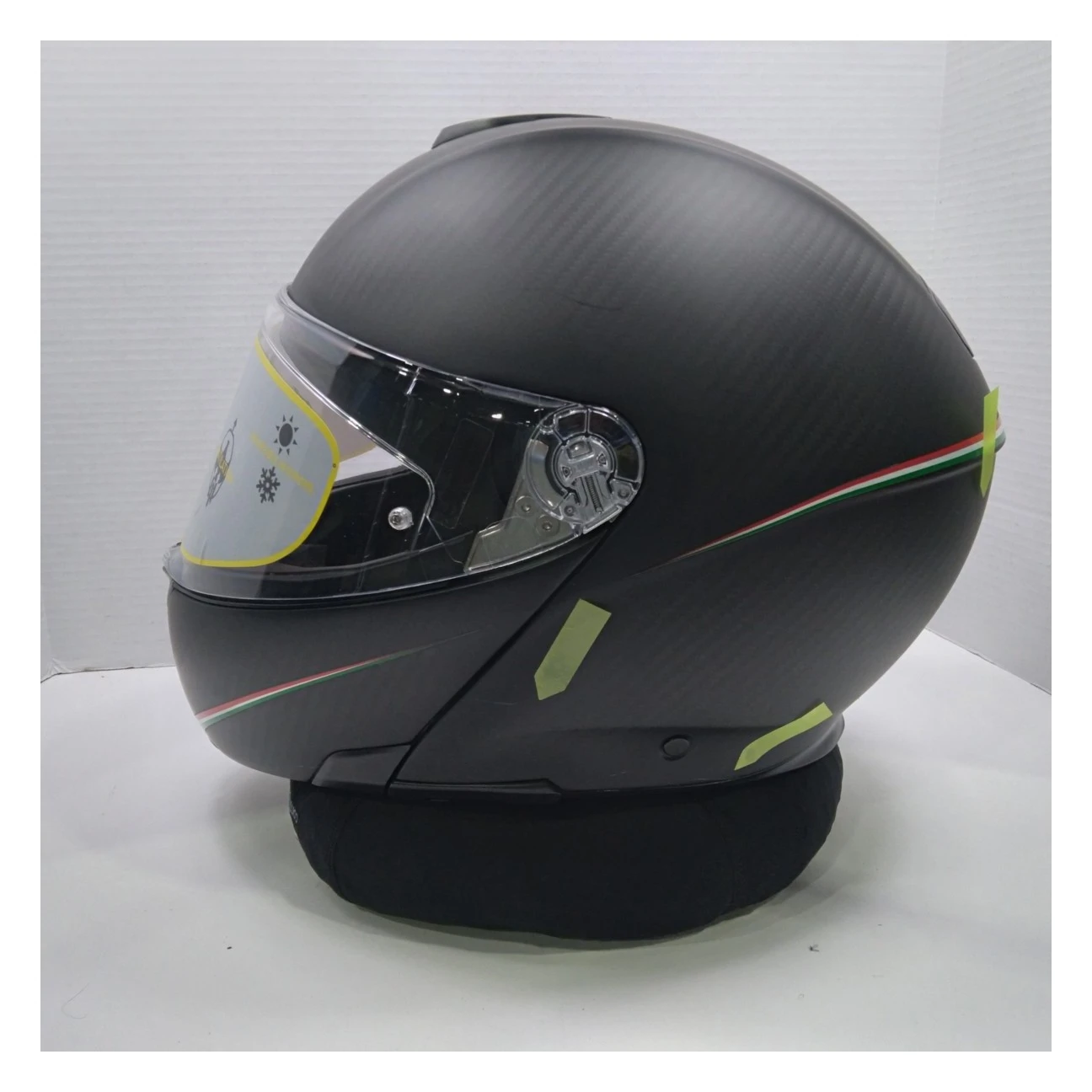 AGV Sportmodular Carbon Tricolore Helmet Matte Black / XL [Blemished - Very Good] - Image 8