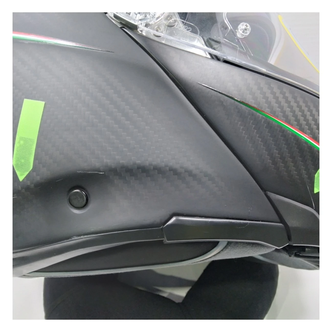 AGV Sportmodular Carbon Tricolore Helmet Matte Black / XL [Blemished - Very Good] - Image 10
