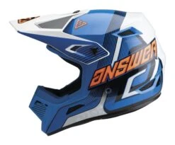 Answer AR1 Vendetta Helmet -Motorcycle Accessories answer ar1 vendetta helmet blue white orange 1