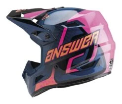 Answer AR1 Vendetta Helmet -Motorcycle Accessories answer ar1 vendetta helmet dark blue pink orange 1