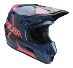 Answer AR1 Vendetta Helmet -Motorcycle Accessories answer ar1 vendetta helmet dark blue pink orange