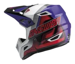 Answer AR1 Vendetta Helmet -Motorcycle Accessories answer ar1 vendetta helmet red white purple 1