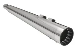 Bassani 4" DNT Megaphone Mufflers For Harley Touring 1995-2016 Chrome W/ Polished Black End Cap [Previously Installed]