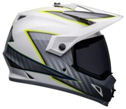 Bell Helmets Bell MX-9 Adventure Mips Dalton Helmet 41 Bell Helmets Bell MX-9 Adventure Mips Dalton Helmet -Motorcycle Accessories bell mx9 adventure mips dalton helmet white grey hi viz yellow 3