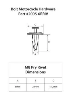 Bolt Hardware Pry Rivet Set ATV/UTV 5 Bolt Hardware Pry Rivet Set ATV/UTV -Motorcycle Accessories bolt hardware pry rivet set atvutv 1