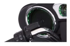 Ciro Front Speaker Accents For Harley Touring 2014-2023 -Motorcycle Accessories ciro front speaker accents for harley touring20142015 with light