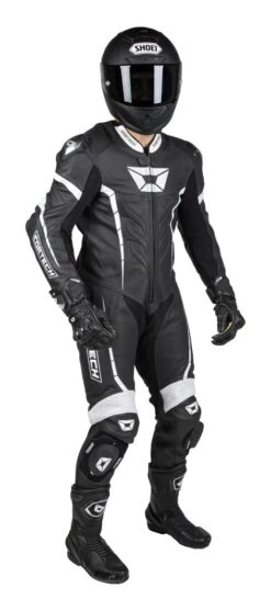 Cortech Adrenaline GP Race Suit -Motorcycle Accessories cortech adrenaline gp race suit black white 1