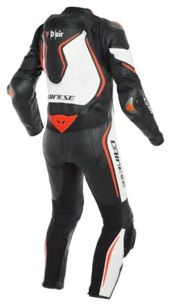 Dainese Misano 2 D-Air Perforated Race Suit 9 Dainese Misano 2 D-Air Perforated Race Suit -Motorcycle Accessories dainese misano2 d air perforated race suit black white fluo red 1