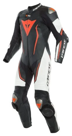 Dainese Misano 2 D-Air Perforated Race Suit 8 Dainese Misano 2 D-Air Perforated Race Suit -Motorcycle Accessories dainese misano2 d air perforated race suit black white fluo red