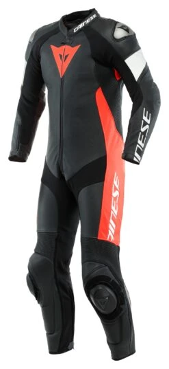 Dainese Tosa Perforated Race Suit -Motorcycle Accessories dainese tosa perforated leather suit black black white 2
