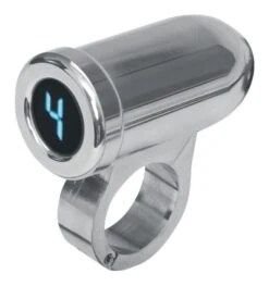Dakota Digital 1000 Series Gear Indicator -Motorcycle Accessories dakota digital1000 series gear indicator chrome housing blue display