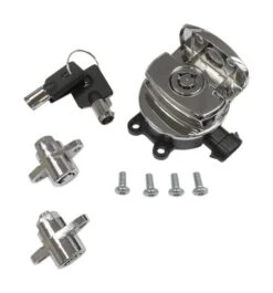 Drag Specialties Ignition Switch And Saddlebag Lock Kit For Harley Road King 2014-2021 -Motorcycle Accessories drag specialties mini push button switch 2