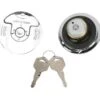 Drag Specialties Flush Mount Locking Gas Cap Set For Harley -Motorcycle Accessories drag specialties rag specialties lock gas caps vent n vent