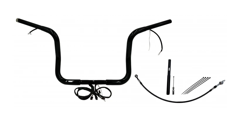 Fat Baggers Inc. 1 1/4" Plug & Play Round Top Handlebar Kit For Harley Touring 2021-2023 - Image 2