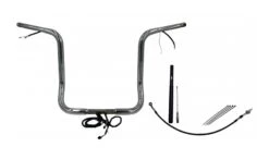 Fat Baggers Inc. 1 1/4" Plug & Play Round Top Handlebar Kit For Harley Touring 2021-2023 -Motorcycle Accessories fat baggers inc114 plug play round top handlebar kit for harley touring20212023 3