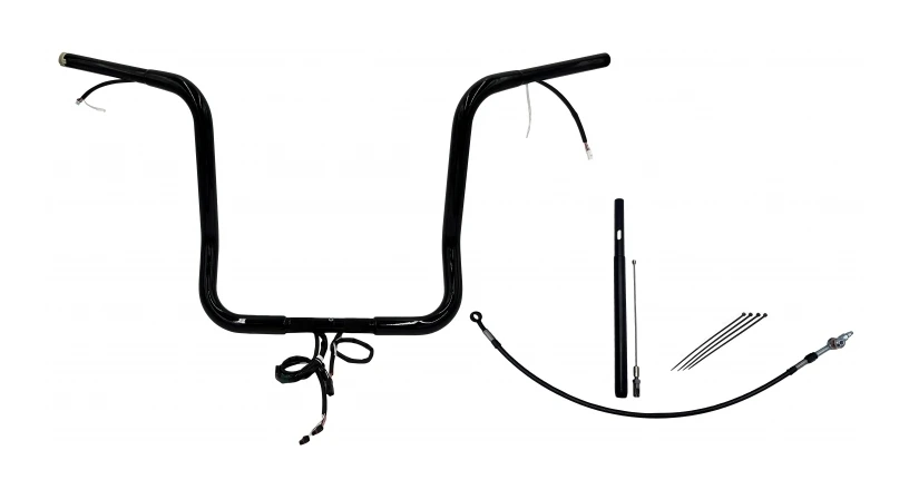 Fat Baggers Inc. 1 1/4" Plug & Play Round Top Handlebar Kit For Harley Touring 2021-2023 - Image 5