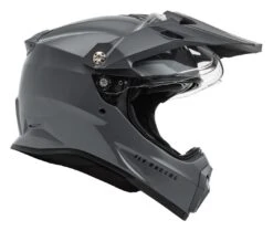 Fly Racing Trekker Helmet Grey / SM [Open Box] -Motorcycle Accessories fly racing trekker helmet grey sm open box grey 1