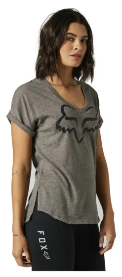 Fox Racing Boundary V-Neck Women's Top 36 Fox Racing Boundary V-Neck Women's Top -Motorcycle Accessories fox racing boundary v neck womens top grey 2