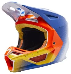 Fox Racing V2 RKANE Helmet -Motorcycle Accessories fox racing v2 rkane helmet orange blue