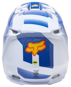 Fox Racing V2 RKANE Helmet -Motorcycle Accessories fox racing v2 rkane helmet orange blue 3