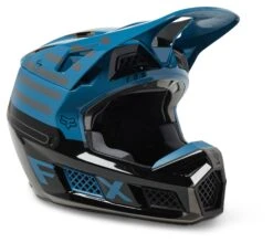 Fox Racing V3 RS Ryaktr Helmet 11 Fox Racing V3 RS Ryaktr Helmet -Motorcycle Accessories fox racing v3 rs ryaktr helmet blue
