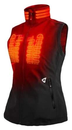 Gerbing 7V Torrid 2.0 Women's Softshell Heated Vest -Motorcycle Accessories gerbing7 v torrid20 womens softshell heated vest black 1
