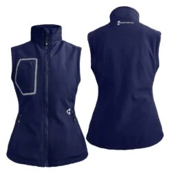 Gerbing 7V Torrid 2.0 Women's Softshell Heated Vest -Motorcycle Accessories gerbing7 v torrid20 womens softshell heated vest navy 2