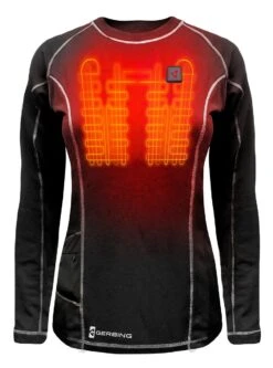 Gerbing 7V Women's Heated Base Layer -Motorcycle Accessories gerbing7 v womens heated base layer black 2