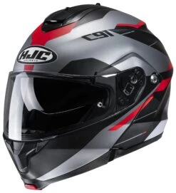 HJC C91 Karan Helmet -Motorcycle Accessories hjcc91 karan helmet black red grey 2