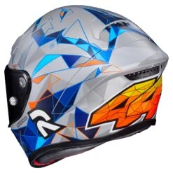 HJC RPHA 1N Espargaro Helmet -Motorcycle Accessories hjcrpha1 n espargaro helmet silver blue orange 3