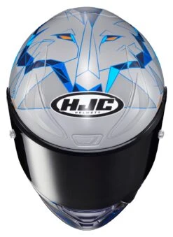 HJC RPHA 1N Espargaro Helmet -Motorcycle Accessories hjcrpha1 n espargaro helmet silver blue orange 4