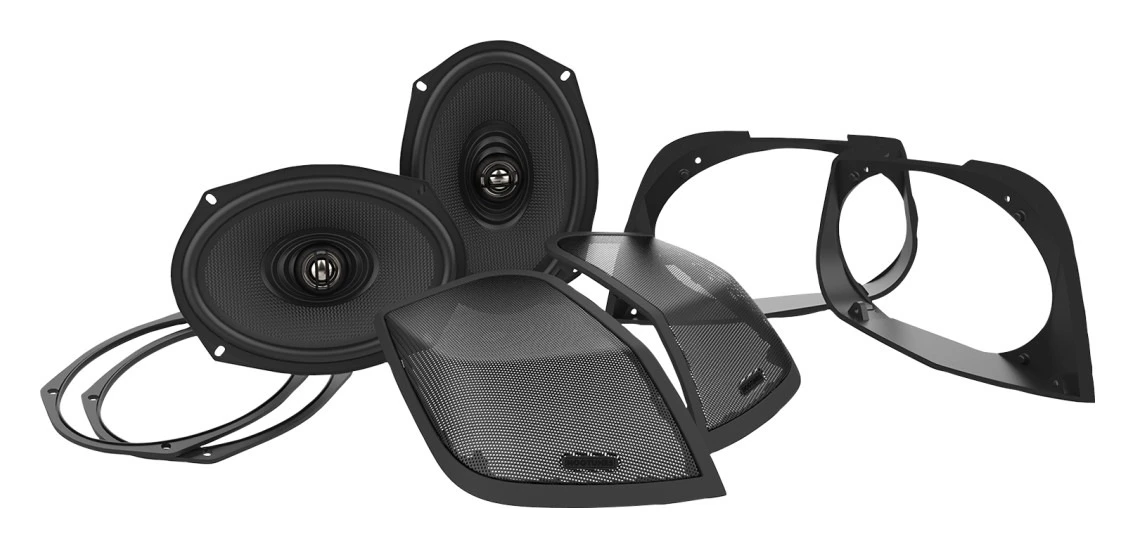 Hogtunes Cut-In Lid Kit With 6" X 9" Speakers For Harley Touring 2014-2023 3 Hogtunes Cut-In Lid Kit With 6" X 9" Speakers For Harley Touring 2014-2023