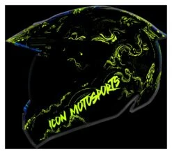 Icon Variant Pro Willy Pete Helmet -Motorcycle Accessories icon hlmt vpro willypete blue green 1