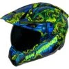 Icon Variant Pro Willy Pete Helmet -Motorcycle Accessories icon hlmt vpro willypete blue green