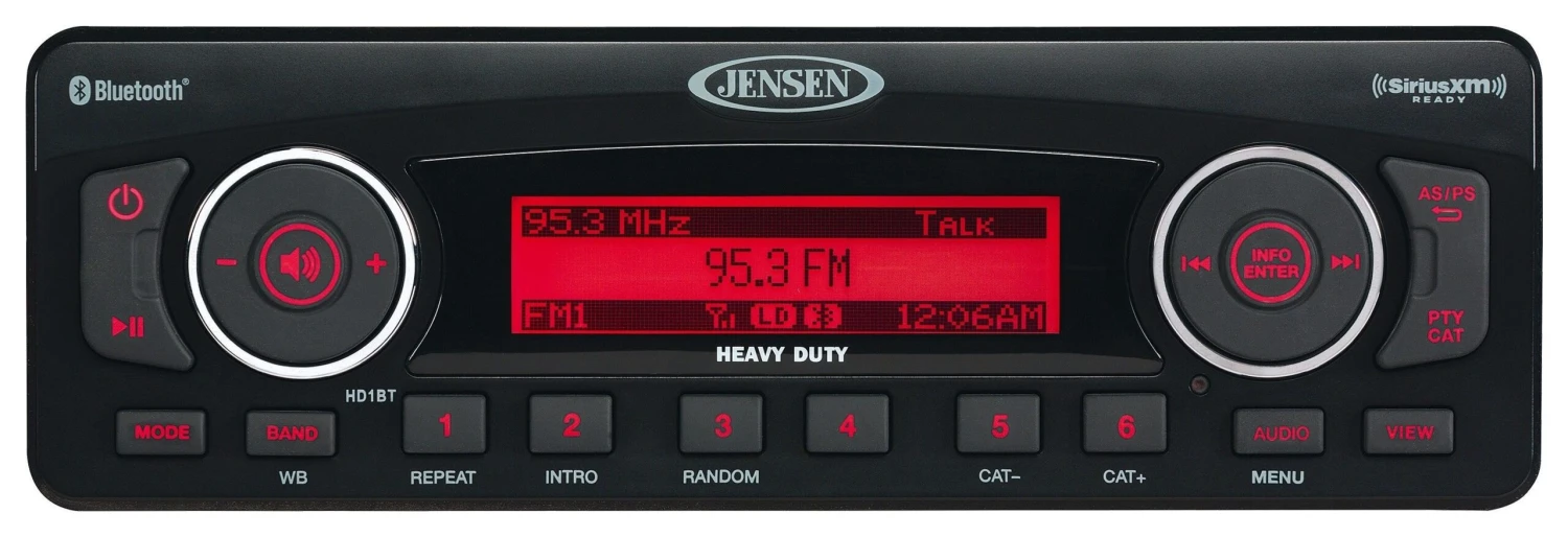 Jensen HD1BT Bluetooth Stereo For Harley Touring 1998-2013 3 Jensen HD1BT Bluetooth Stereo For Harley Touring 1998-2013