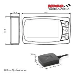 Koso GPS Lap Timer -Motorcycle Accessories koso gps lap timer 6