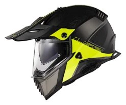 LS2 Blaze Elevation Helmet -Motorcycle Accessories ls2 blaze elevation helmet matte black hi viz yellow 1
