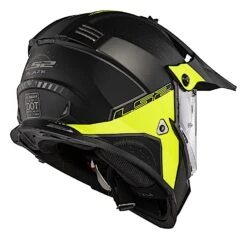 LS2 Blaze Elevation Helmet -Motorcycle Accessories ls2 blaze elevation helmet matte black hi viz yellow 3