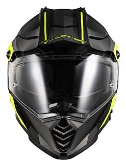LS2 Blaze Elevation Helmet -Motorcycle Accessories ls2 blaze elevation helmet matte black hi viz yellow 4