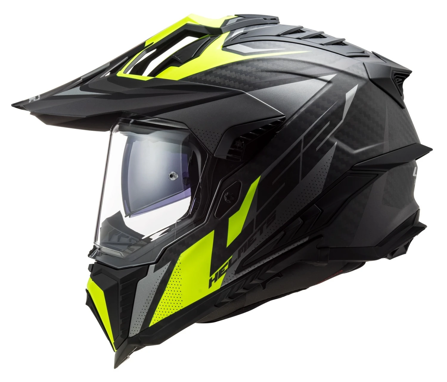 LS2 Explorer Carbon Focus Helmet Titanium/Yellow / 2XL [Open Box] - Image 3