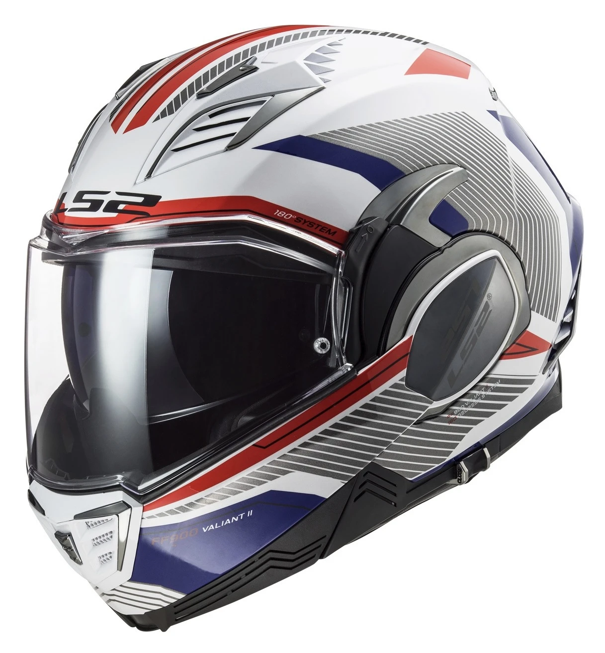 LS2 Valiant II Revo Helmet Red/White/Blue / LG [Open Box]
