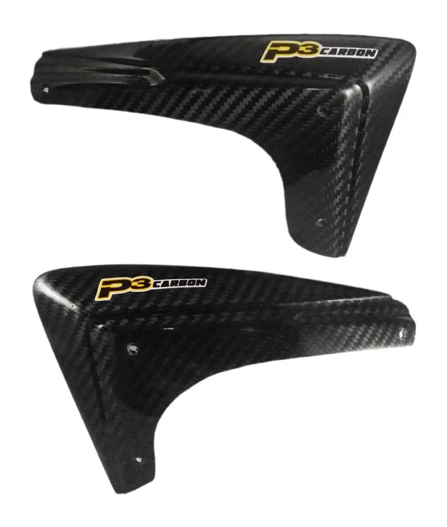 P3 Carbon Fiber Radiator Shroud Extenders Honda CRF250R / CRF450R 2013-2017