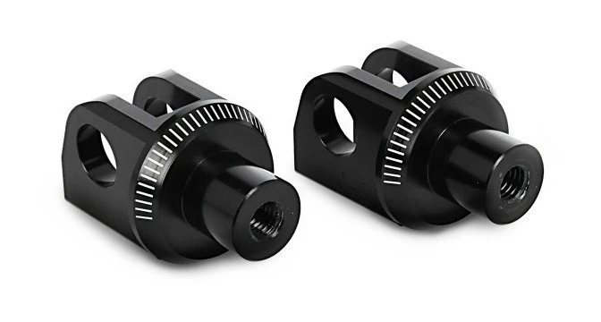 Puig Passenger Footpeg Mounts Yamaha FZ / XSR700 / MT / FJ / R3 Black [Open Box]