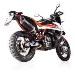 Remus Black Hawk Slip-On Exhaust KTM 790 / 890 Adventure / R 2019-2023 -Motorcycle Accessories remus black hawk slip on exhaust ktm790 adventure2019 3