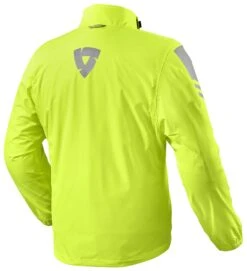 REV'IT! Cyclone 3 H2O Rain Jacket -Motorcycle Accessories revit cyclone3 h2 o rain jacket neon yellow 1