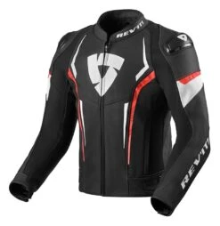 REV'IT! Glide Jacket -Motorcycle Accessories revit glide vintage jacket black neon red