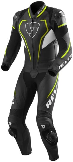 REV'IT! Vertex Pro Race Suit -Motorcycle Accessories revit one piece vertex pro bw black fluo yellow