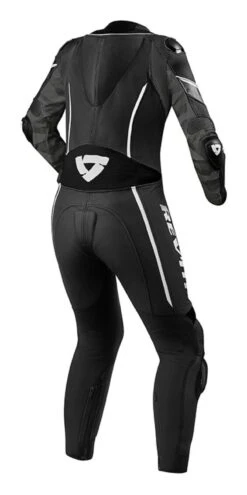 REV'IT! Xena 3 Women's Race Suit -Motorcycle Accessories revit xena3 womens race suit black white 1