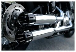 Rinehart 3 1/2" Slotted Slip-On Mufflers For Harley Softail 2018-2023 -Motorcycle Accessories rinehart312 slip on mufflers for harley softail2018